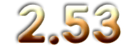 A logo featuring an experimental design with the number 2 5 3.